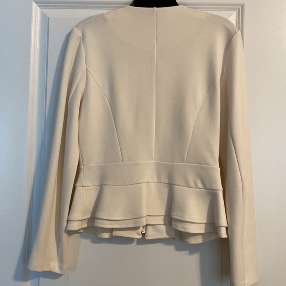 Cream Peplum Jacket - Picture 3 of 5